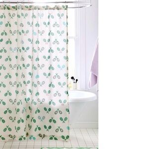 Tennis Racquet Pattern Shower Curtain Urban Outfitters